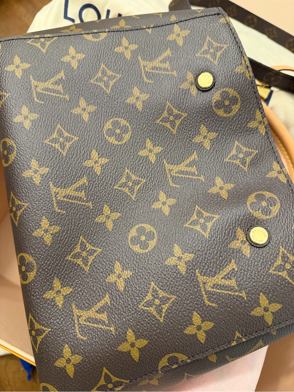 EUC Louis Vuitton Montaigne BB in Brown Monogram - Picture 14 of 15